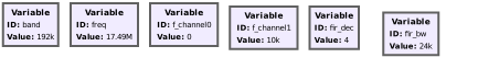 AM receiver block params